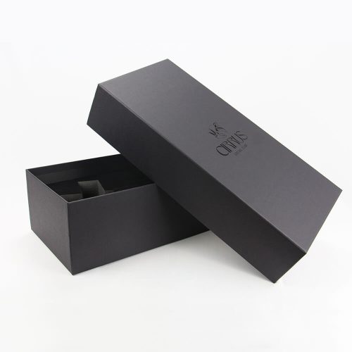 Black Rigid Gift Box with Velvet Insert