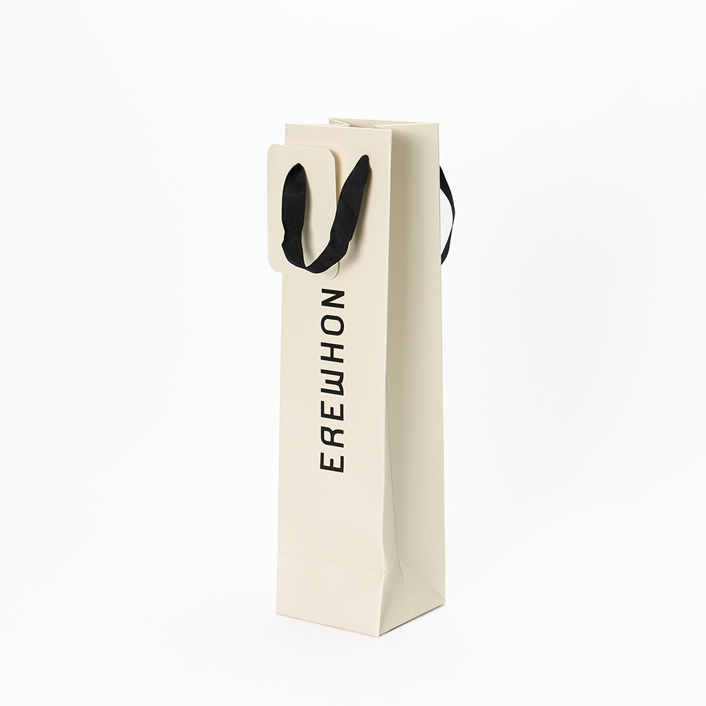 Custom Single Bottle Wine Bag L3 1/2 x H13 4/5 x D 3 1/2 - Image 2